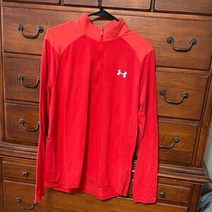 Under Armour Bright Red Pullover with Logo